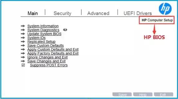 BIOS使用之HP BIOS篇