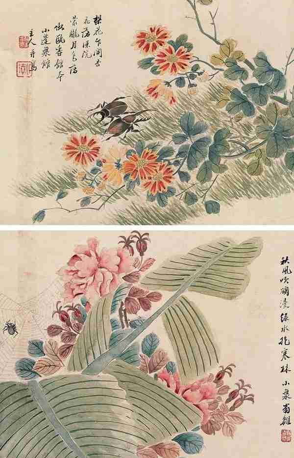 晚清｜翁小海花鸟鱼虫雅集（78幅）