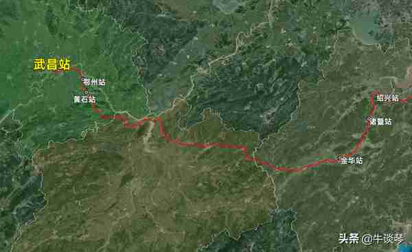 Z31/Z34次列车运行线路图：湖北武昌开往浙江宁波，全程988公里